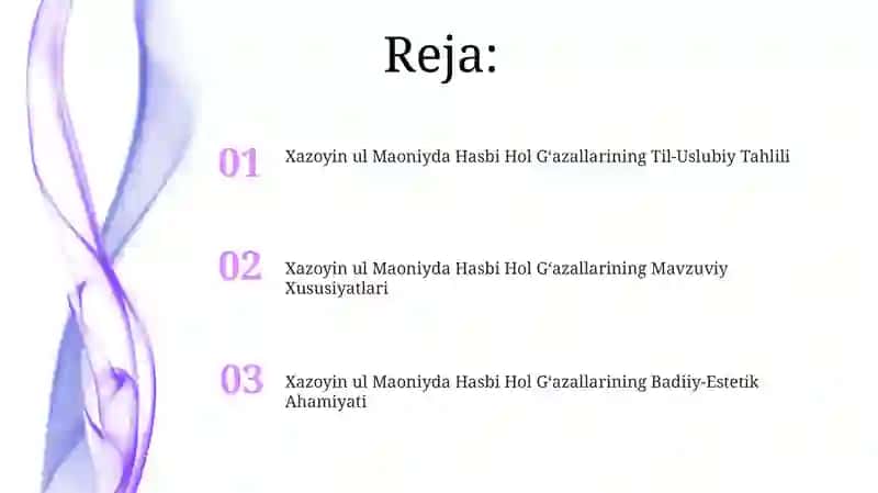 Xazoyin ul Maoniyda Hasbi Hol Gʻazallarining Til-Uslubiy Tahlili 2