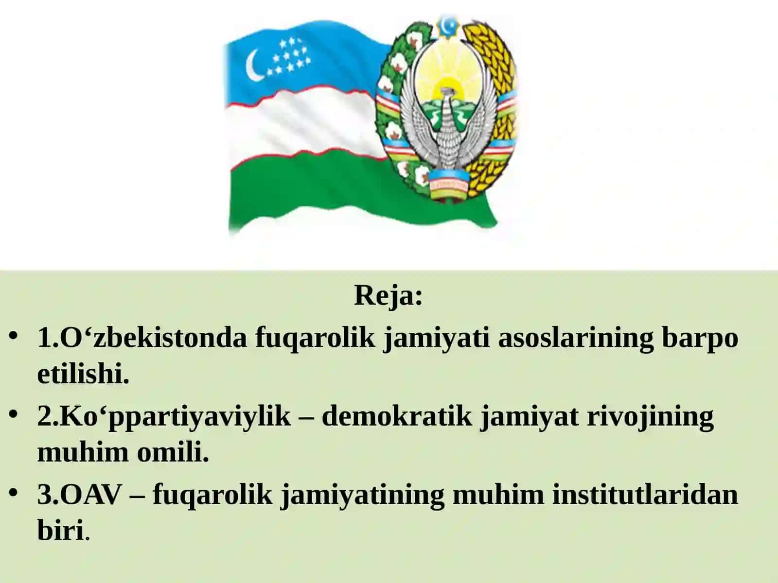 Fuqarolik jamiyati institutlarining shakllanishi 2