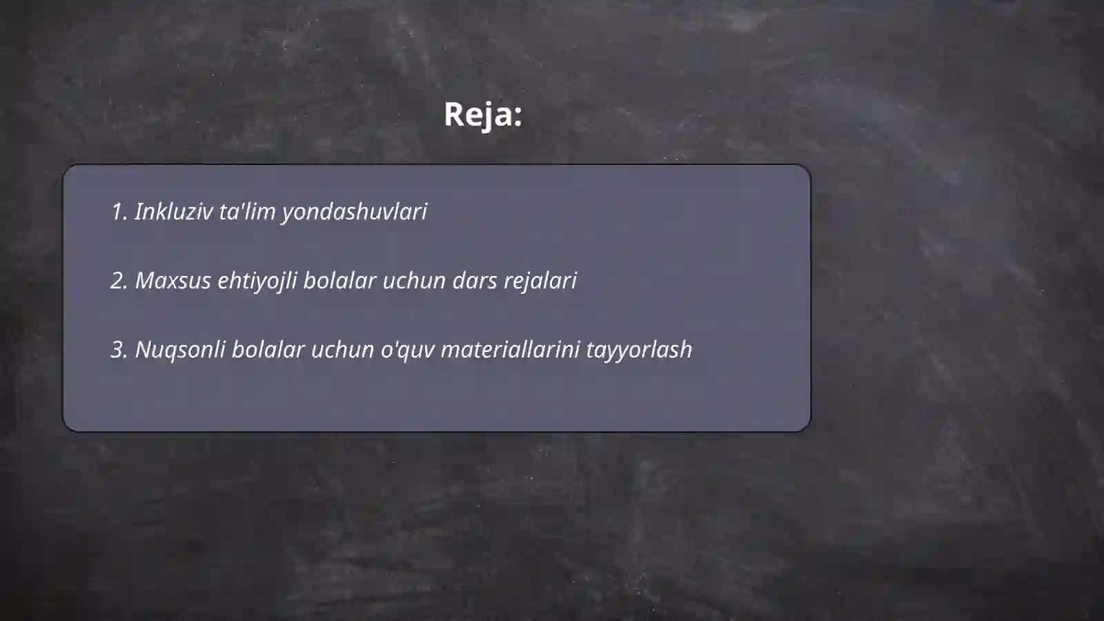 Inkluziv ta'lim yondashuvlari 2