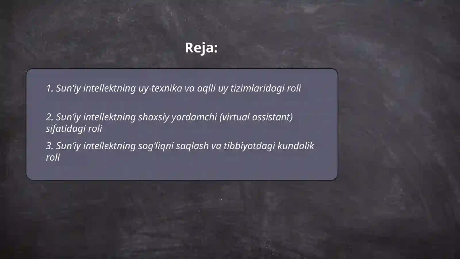 Sunʼiy intellektning kundalik hayotimizdagi roli 2