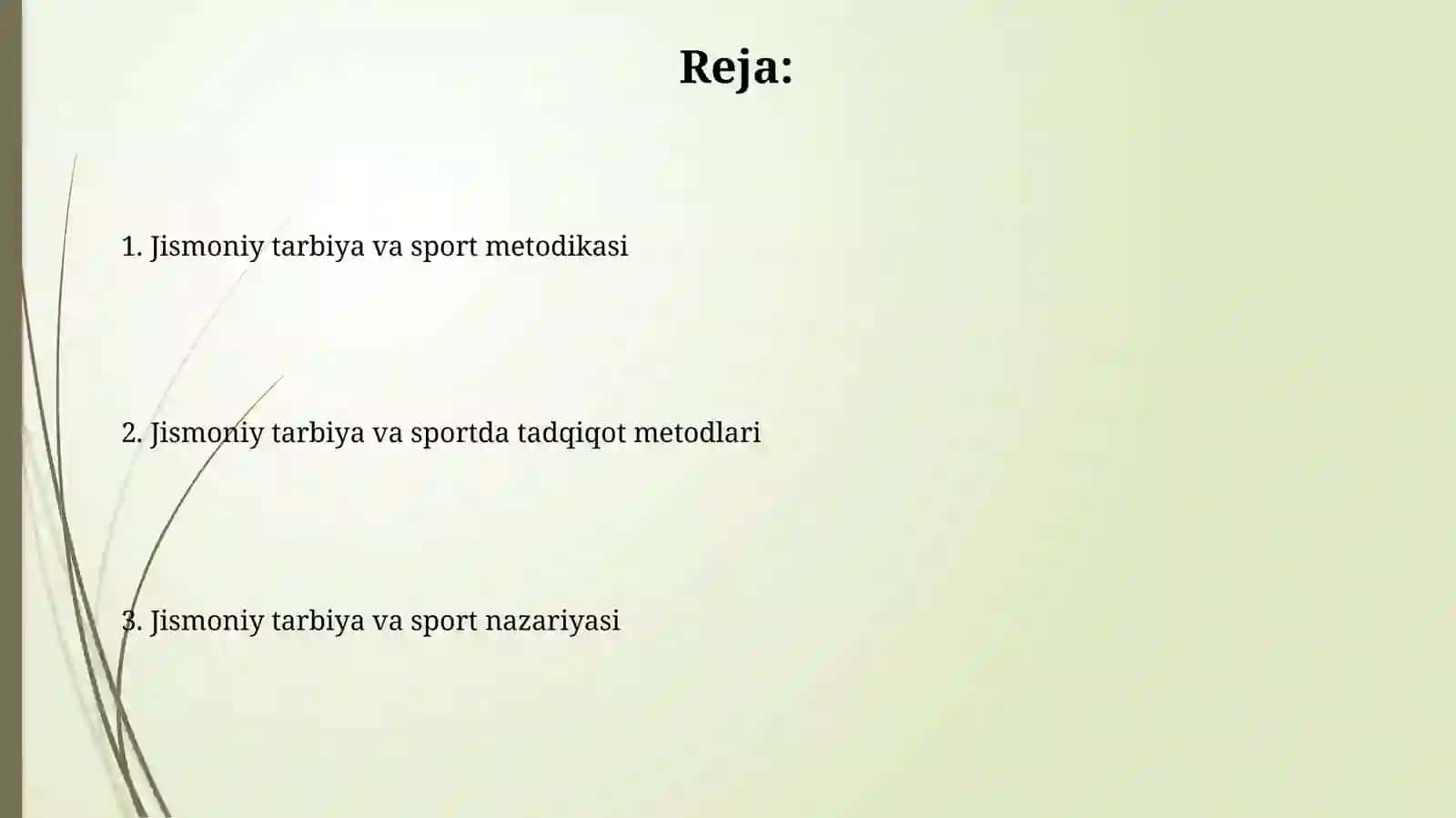 Jismoniy tarbiya sport nazariyasi va uslubiyati 2