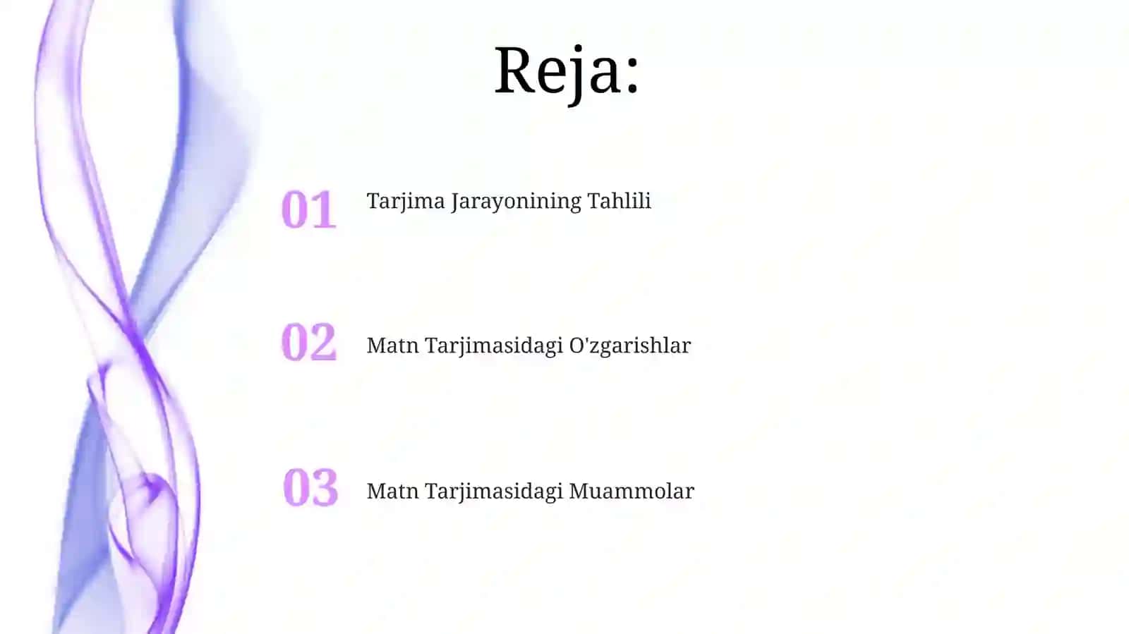 Tarjimadagi transformatsiyalar va matn tarjimasi masalalari 2