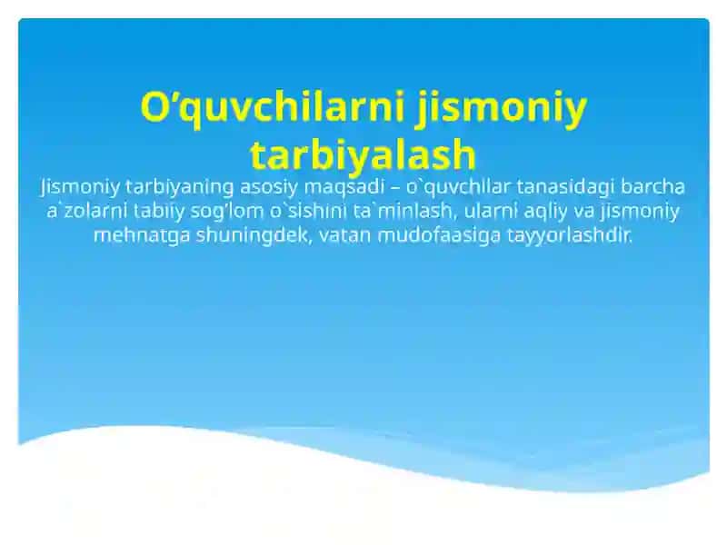 Jismoniy tarbiya 2