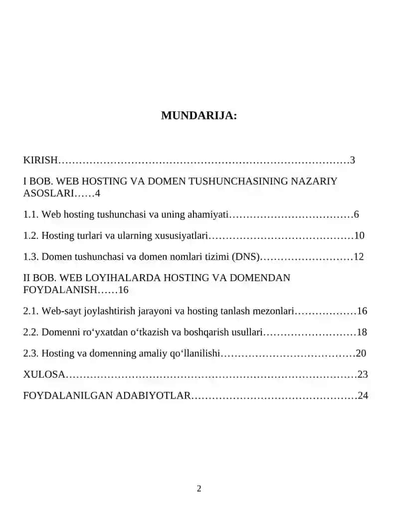 Test va viktorina web-ilovasi  kurs ishi 2