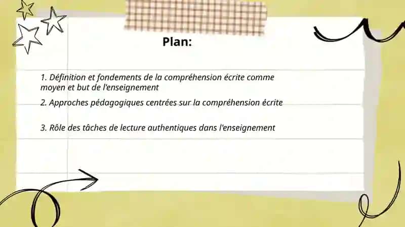 Comprehension ecrite comme le moyen et le but de l'enseignement 2
