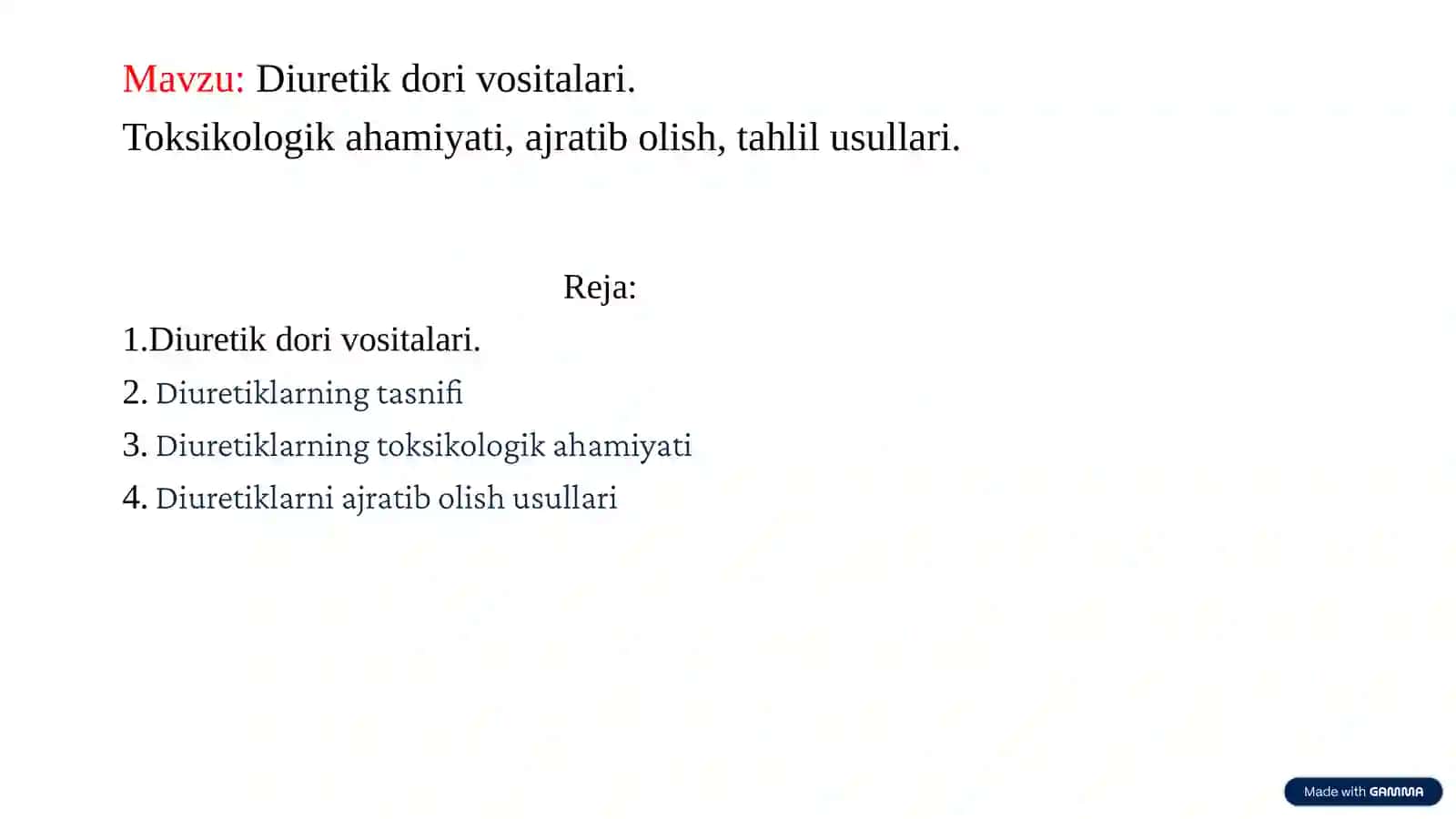 Diuretik dori vositalari 2