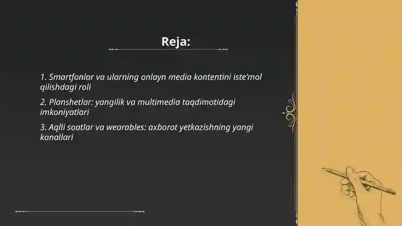 Zamonaviy axborot va onlayn media qurilmalari 2