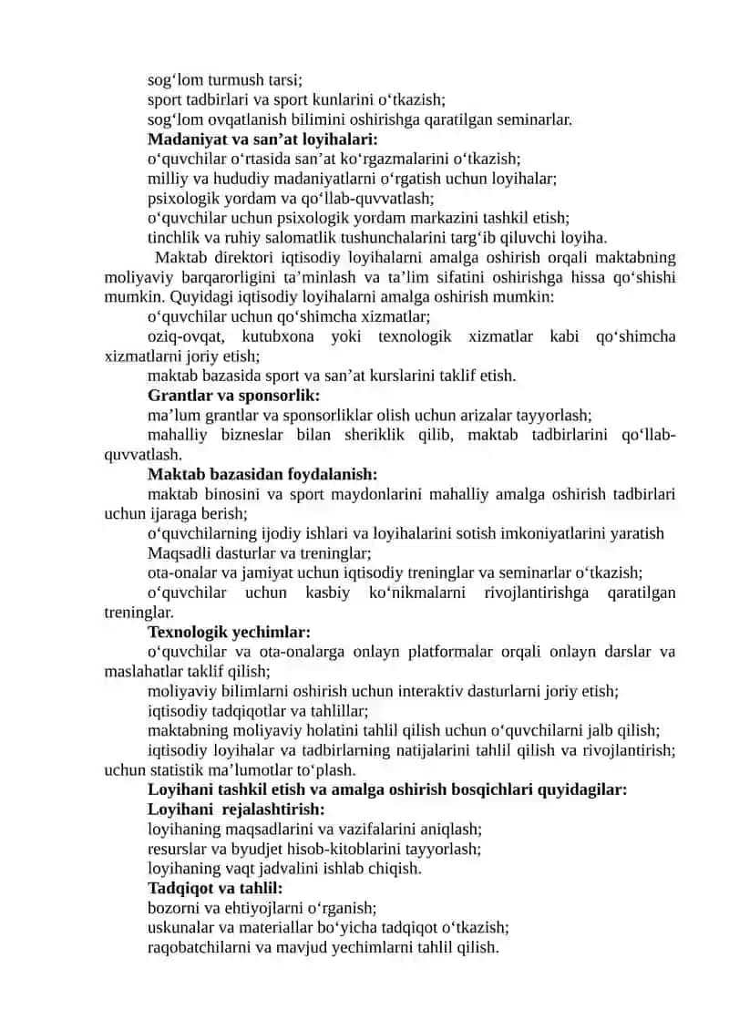 Direktor – loyiha boshqaruvchisi sifatida 2