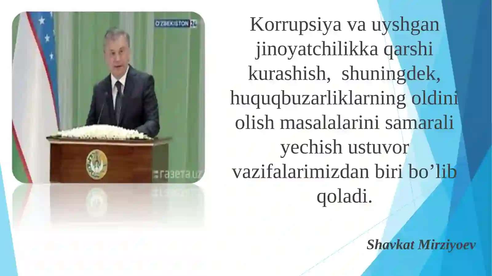 KORRUPSIYAGA QARSHI KURASHISH– JAMIYAT TARAQQIYOTINING ASOSI 2