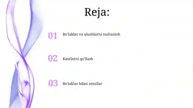 Boshlang'ich sinf matematikasi, ulush va qismlar 2