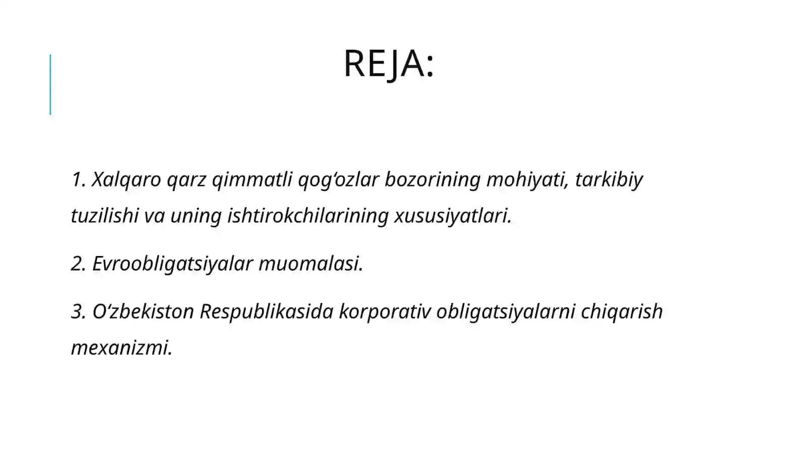 Bazaviy (qarz va ulush munosabatlarini ifodalovchi) qimmatli qog'ozlar 2