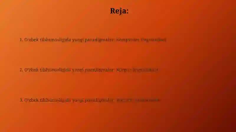 Oʻzbek tilshunosligida yangi lingvistik paradigmalar 2