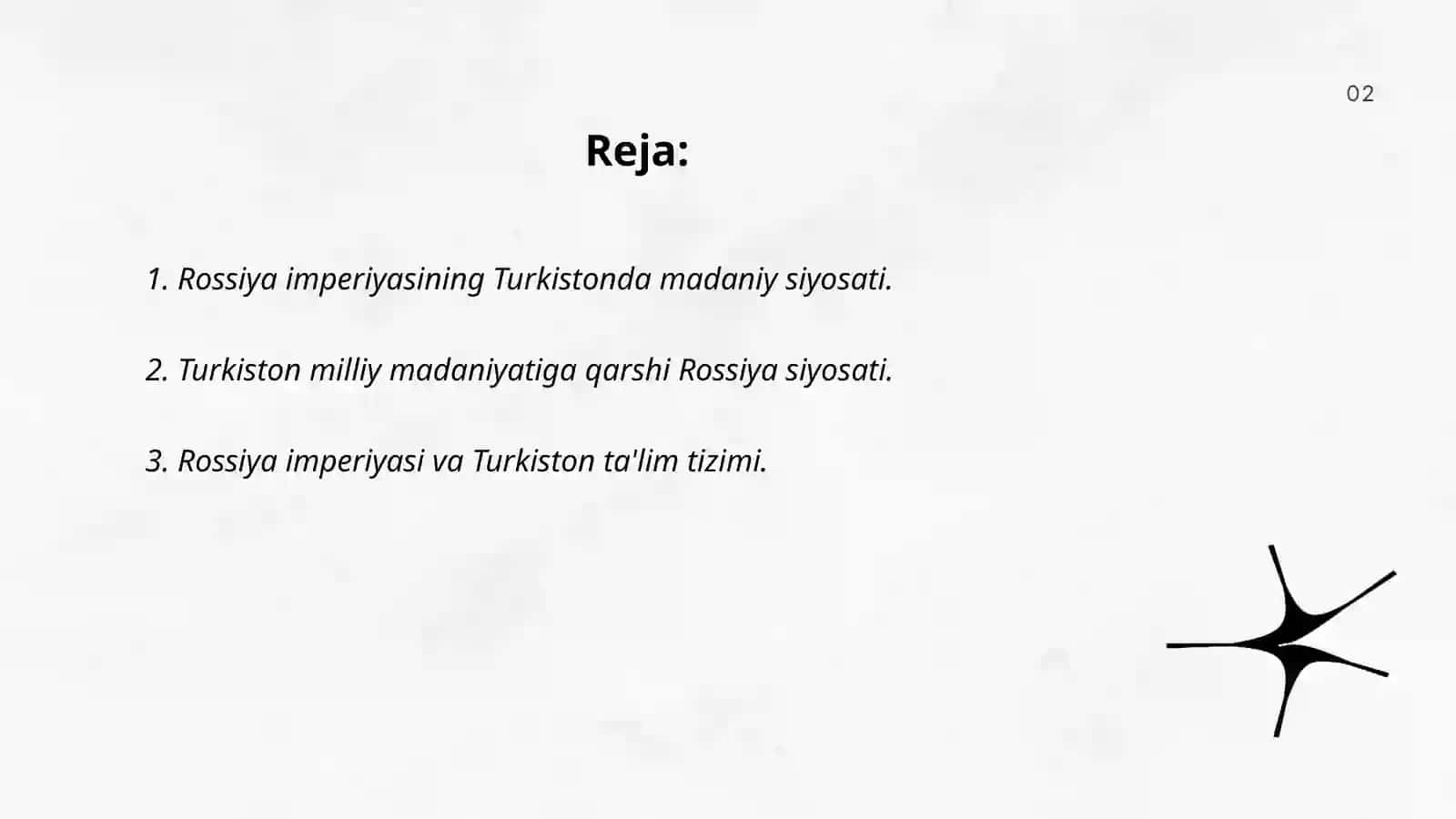 Rossiya imperiyasining Turkistonda milliy madaniyat sohasida olib borgan siyosati 2