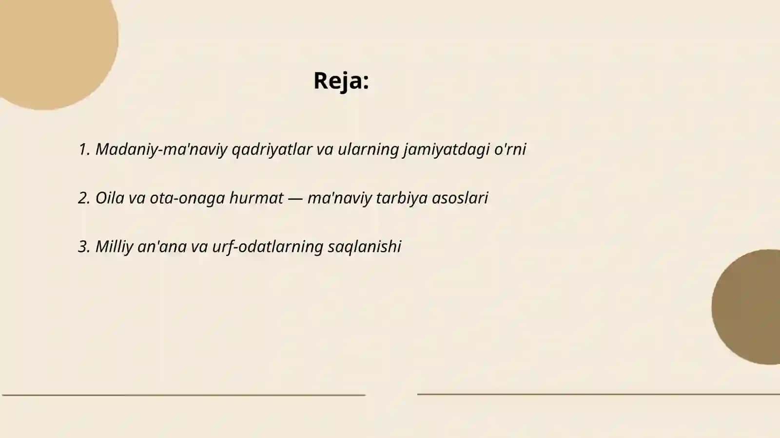 Madaniy manaviy hayot 2