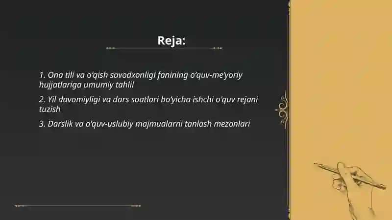 Boshlangʻich sinflarda ona tili va oʻqish savodxonligi 2