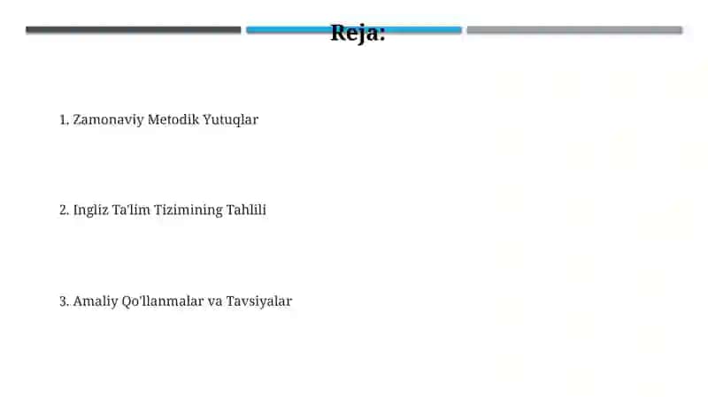 Ingliz ta'lim tizimini va ilgʻor metodik yutuqlarini tahlil qilish 2