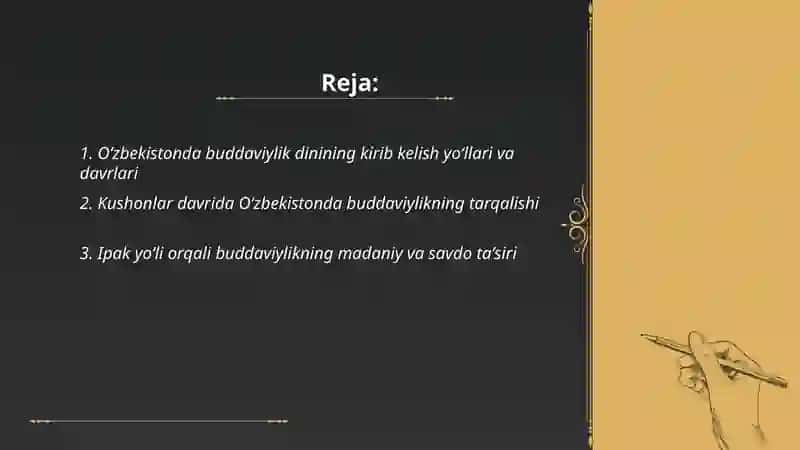 Oʻzbekistonda buddaviylik dinining tarixiy ildizlari 2