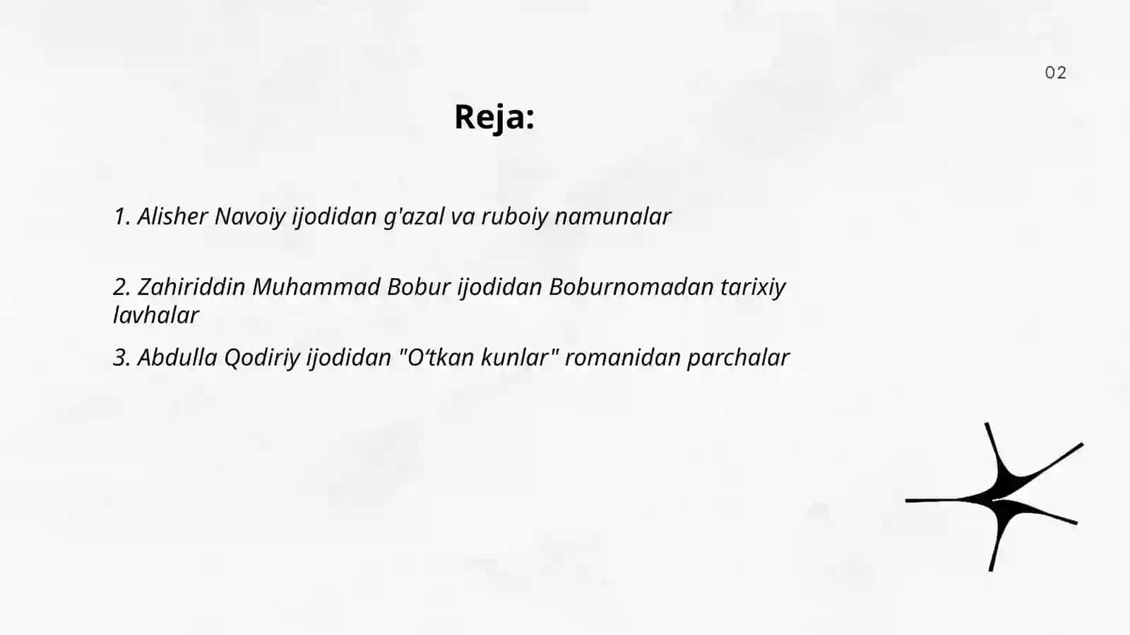 Alisher Navoiy g'azal va ruboiy namunalar 2