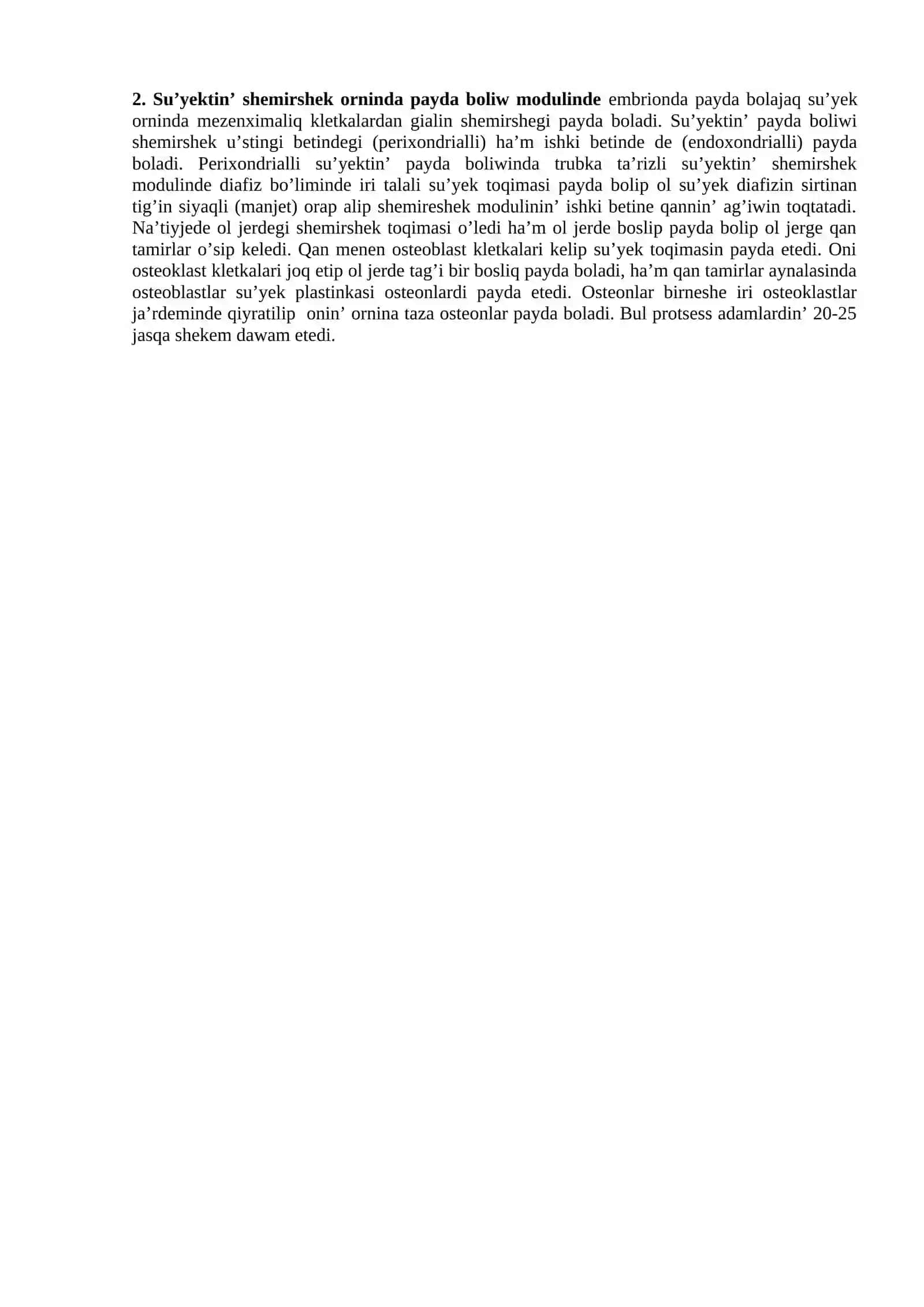 Su`yek toqimasinin` mikroskopiyaliq du`zilisi 2