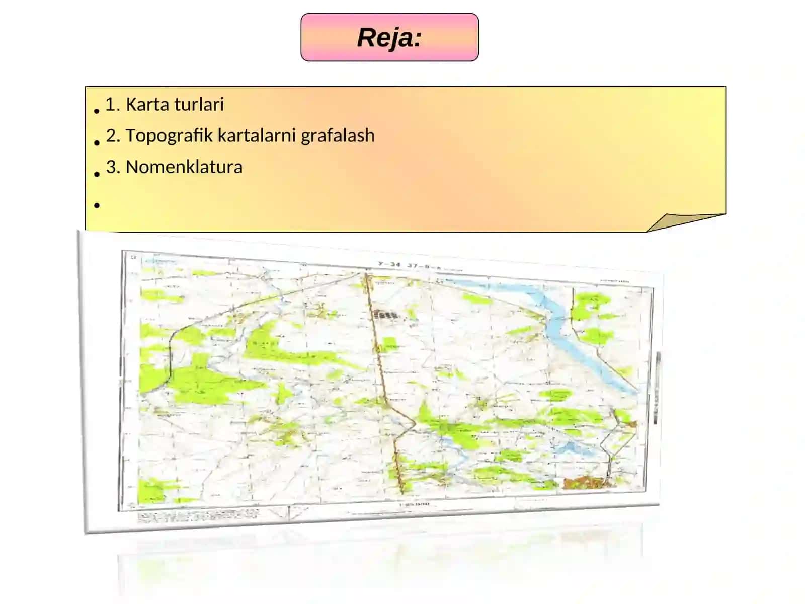 Neft va gaz ishi kafedrasi "Geodeziya" FANIDAN Ma’ruza mashg‘ulotlari 2