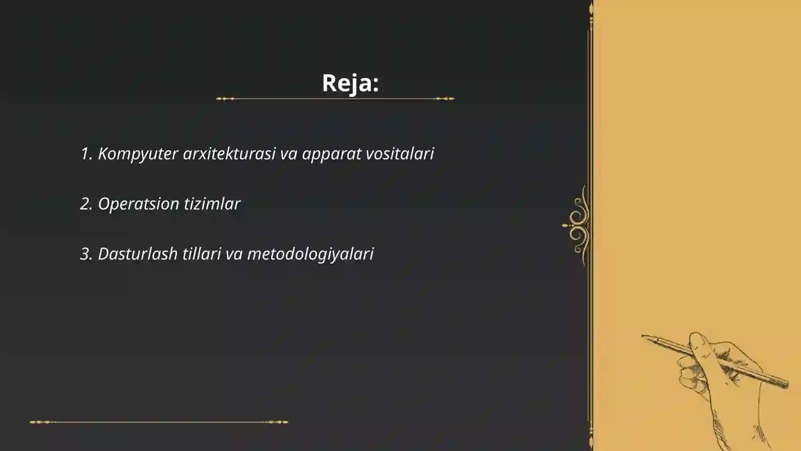 Kompyuter arxitekturasi va apparat vositalari 2
