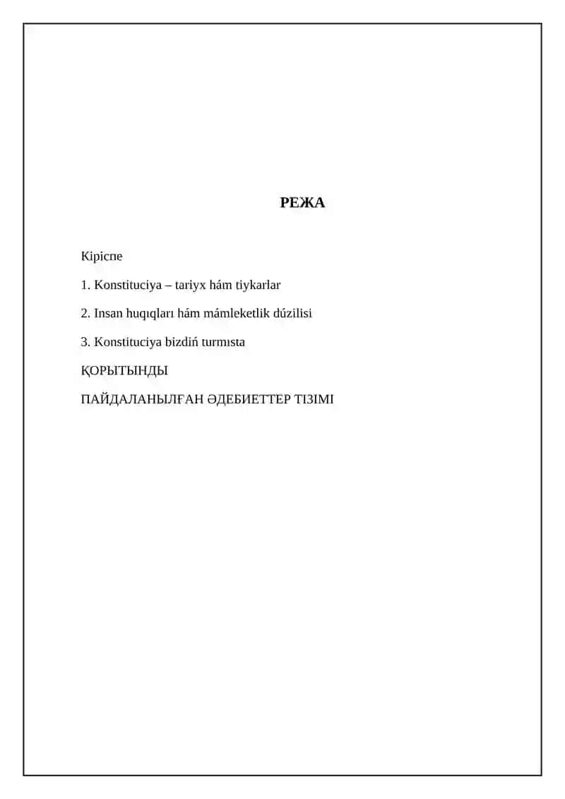 Konstitutsiya – tariyx hám tiykarlar 2