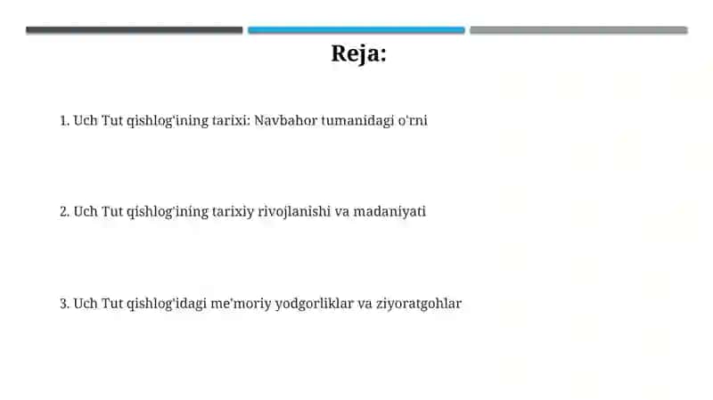 Navbahor tumanidagi uch tut qishlog'i tarixi va yodgorliklari 2