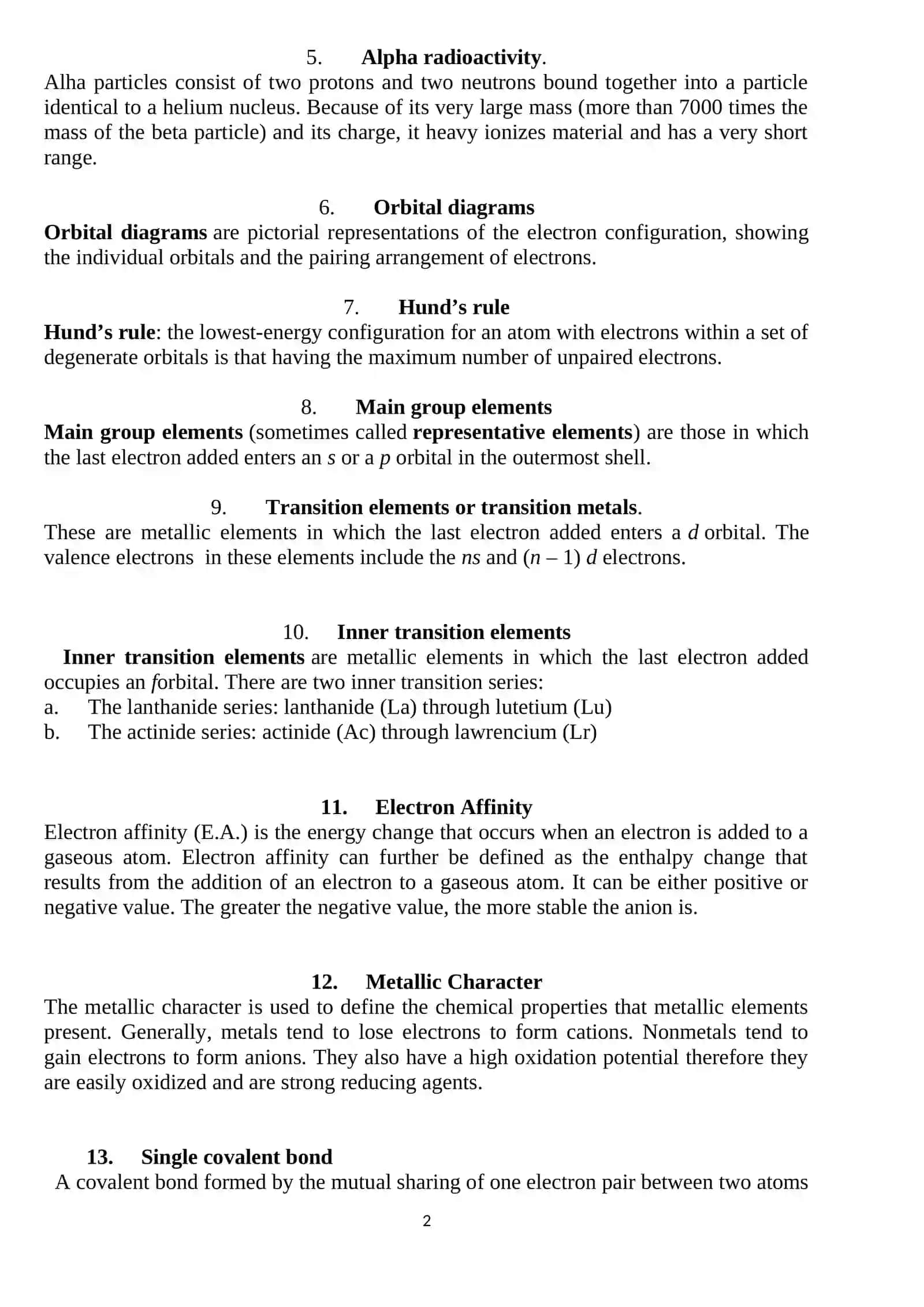 The concept of a chemical element 2
