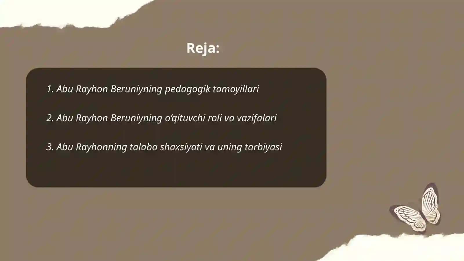Abu Rayhon Beruniyning pedagogik qarashlari 2