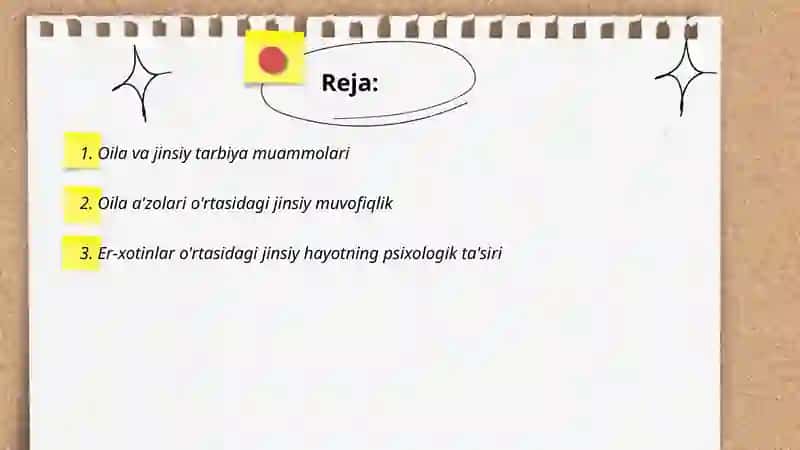Oila va jinsiy hayot psixologiyasi 2
