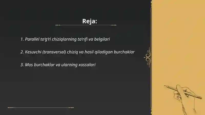 Parallel to‘g‘ri chiziqlar 2