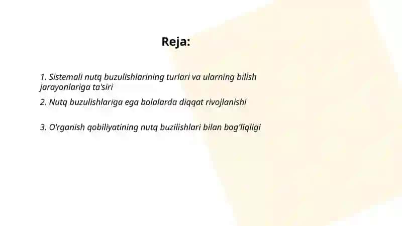 Sistemali nutq buzulishlari bo'lgan bolalarning psixologik xususiyatlari 2