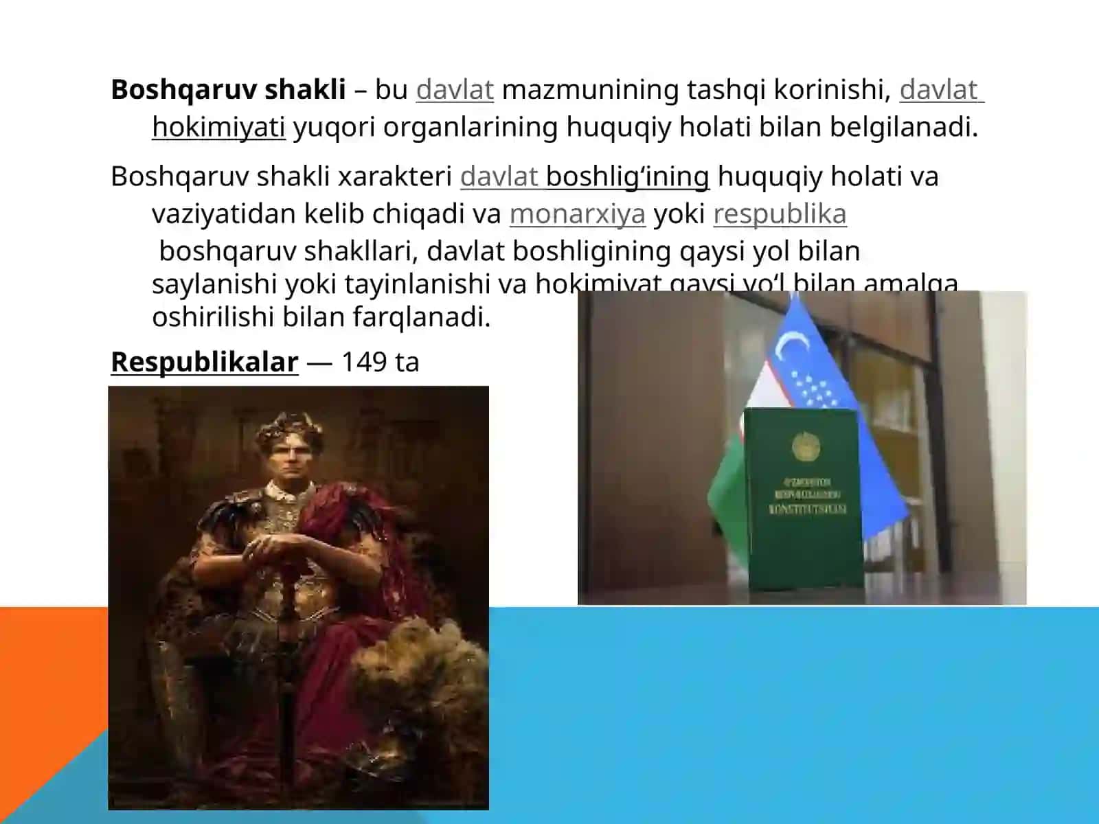 Mutlaq monarxiya shaklidagi davlat boshqaruvi 2