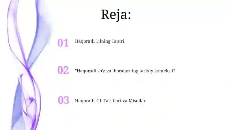 Haqoratli Tilning Ta'siri 2