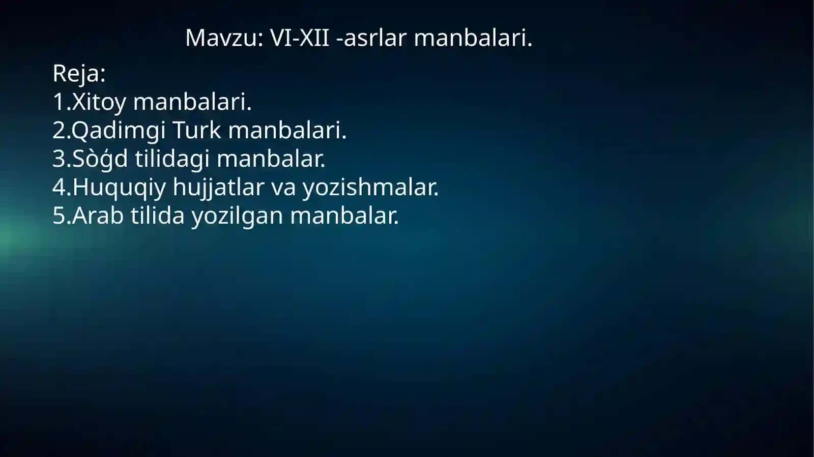 O‘zbekiston Xalqaro Islom akademiyasi Islom shunoslik fakulteti tarix (kеchki) 1-kurs talabasi 2