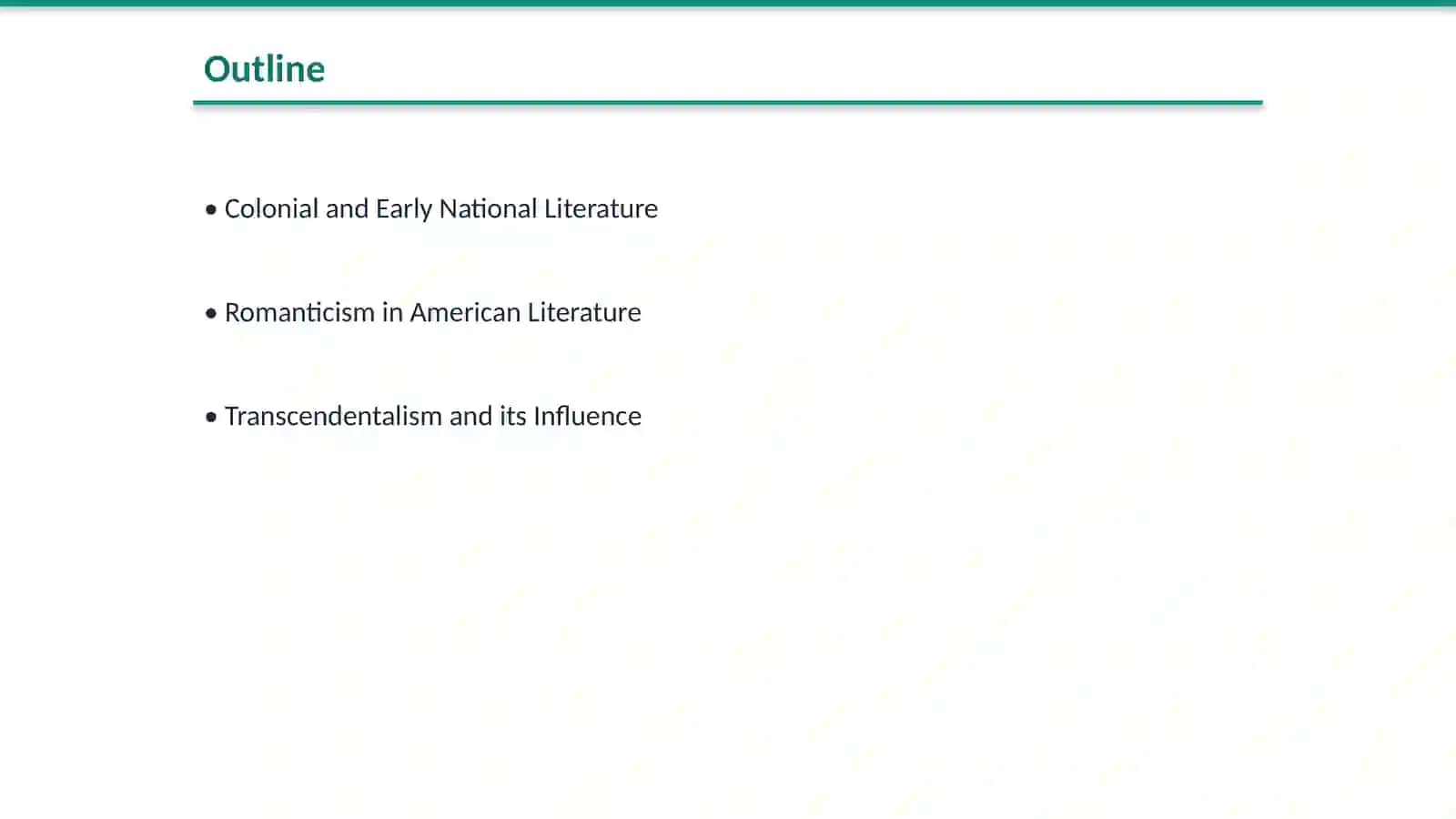 American literary periods and its leading trends 2
