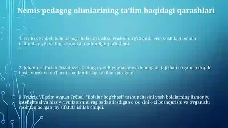 Nemis Va Rus Pedagog Olimlarining Tarbiya, Oila Tarbiyasi Va Oila Pedagogikasiga Oid Qarashlari 2