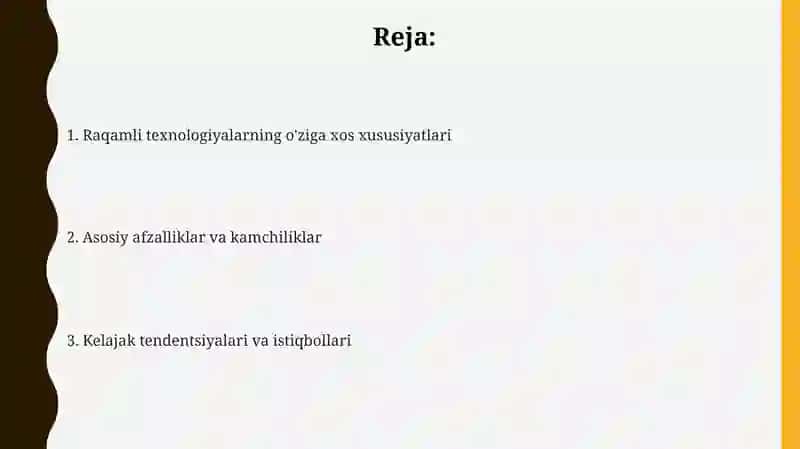 Raqamlitexnologiyalarningoʻzigaxosliklari 2
