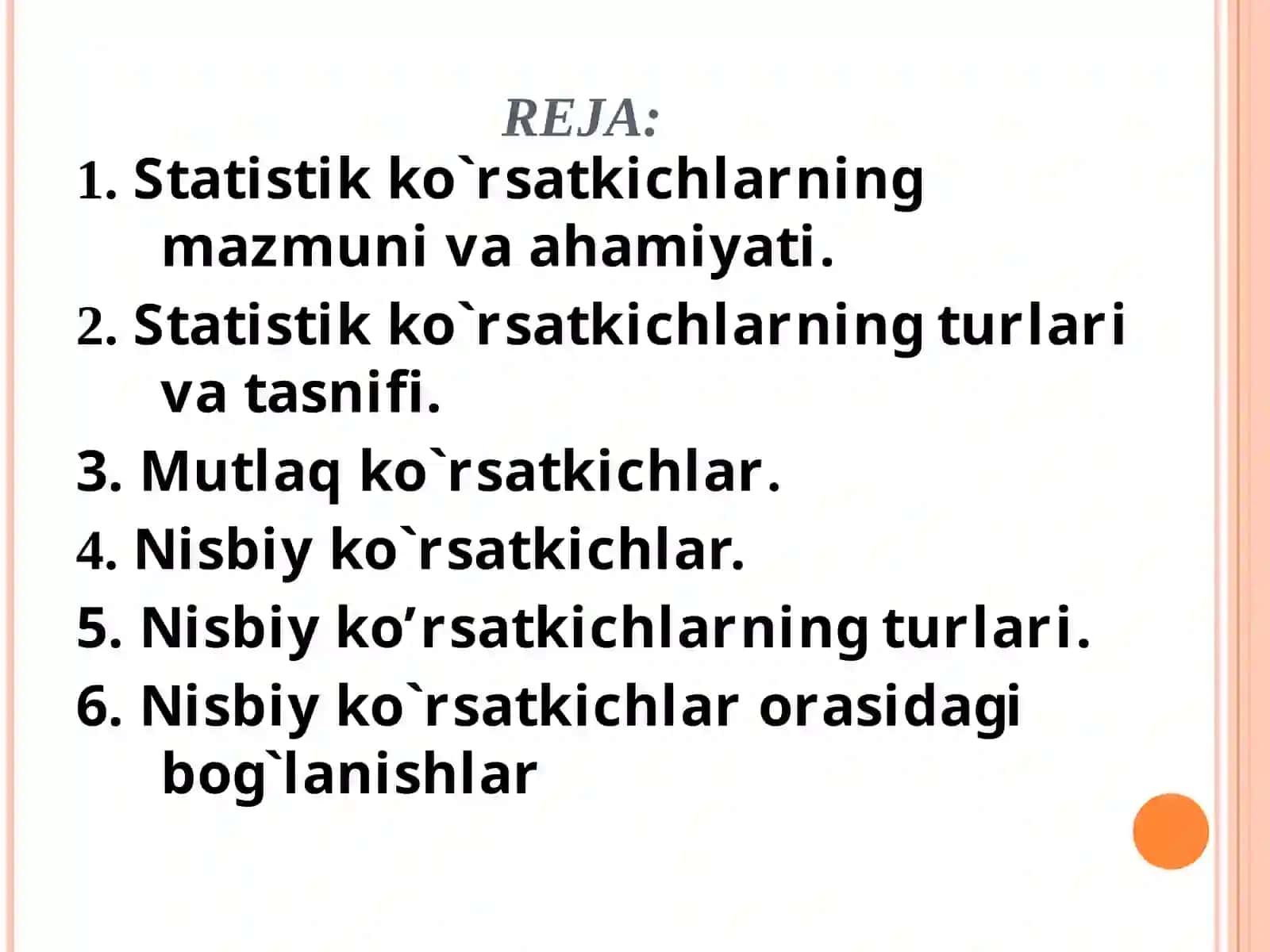 Tasviri statistika ko'rsatkichlari 2
