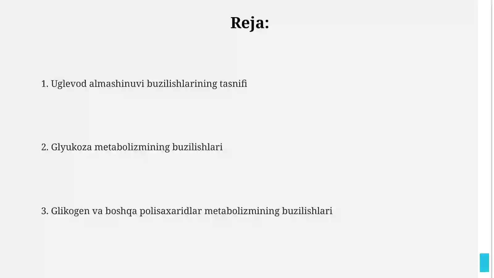 Karbonsuvlar patologik almashinuvining buzulishi 2