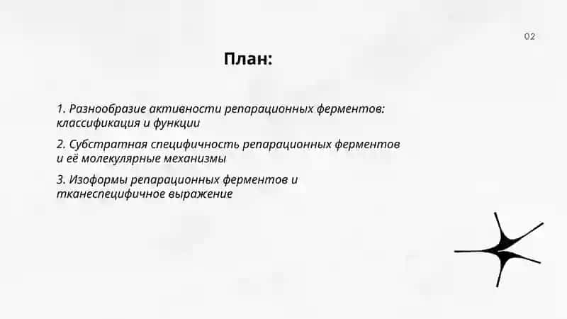 Репарация ферметлари фаолиятининг хилма-хилиги 2