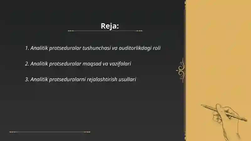 Analitik protseduralar 2