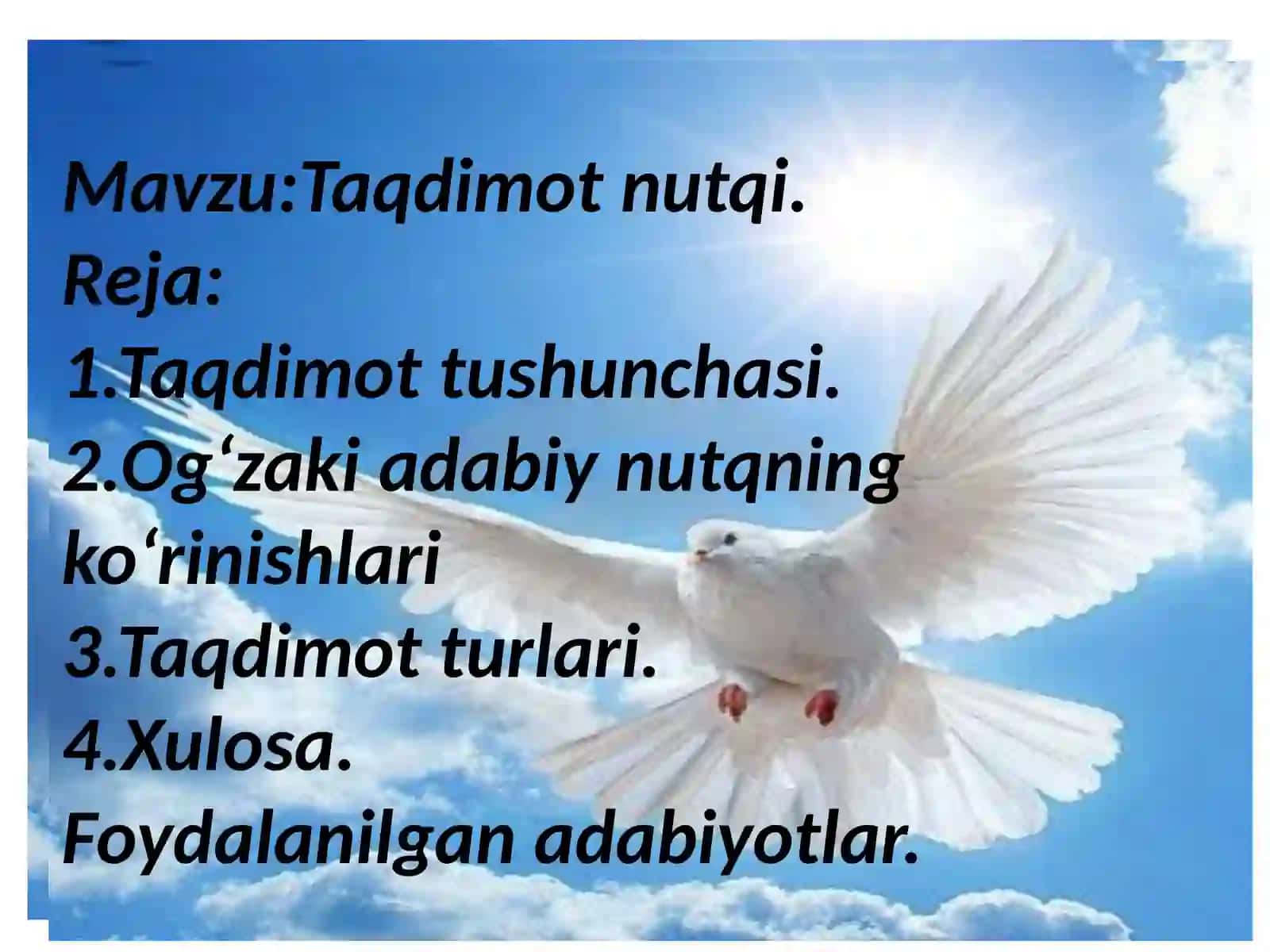 Taqdimot nutqi 2