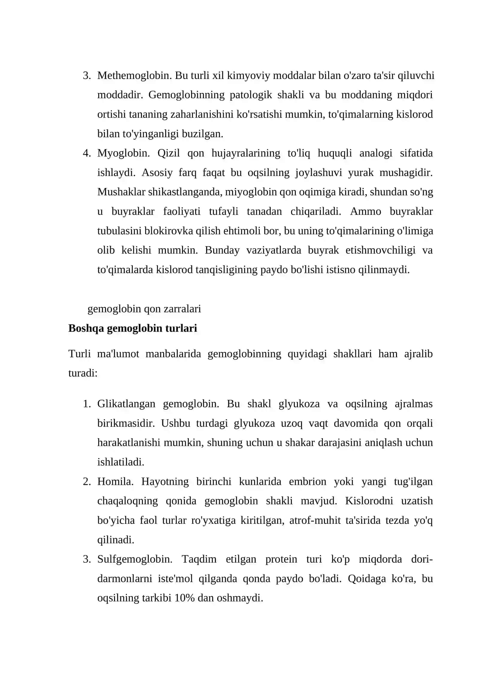GEMOGLABIN HAQIDA MA’LUMOT 2