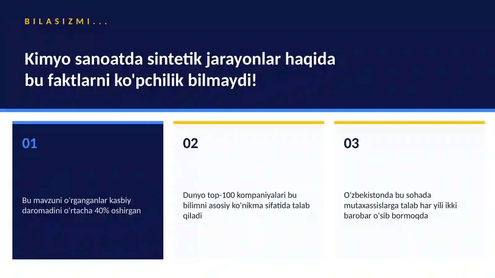 KIMYO SANOATDA SINTETIK JARAYONLAR 2