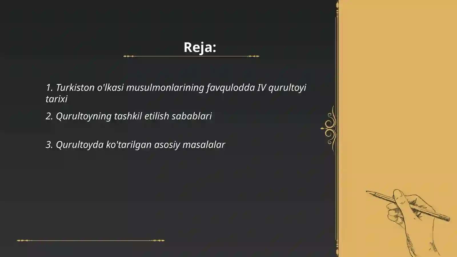 Turkiston o'lkasi musulmonlarining favqulodda IV qurultoyining tarixiy ahamiyati 2