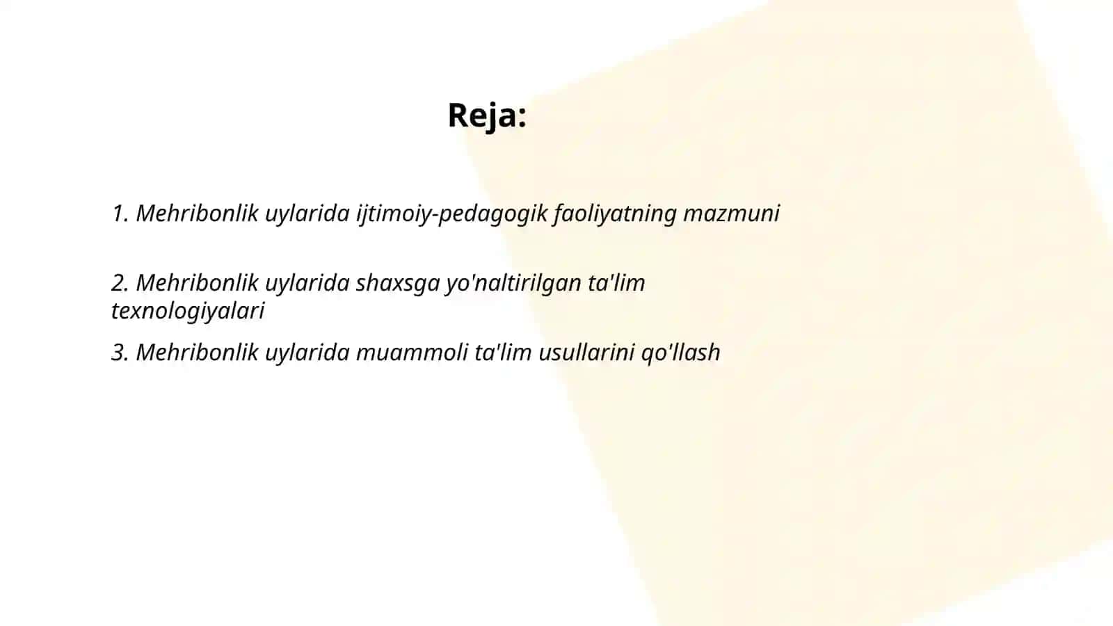 Mehribonlik uylarida ijtimoiy pedagogik faoliyat 2