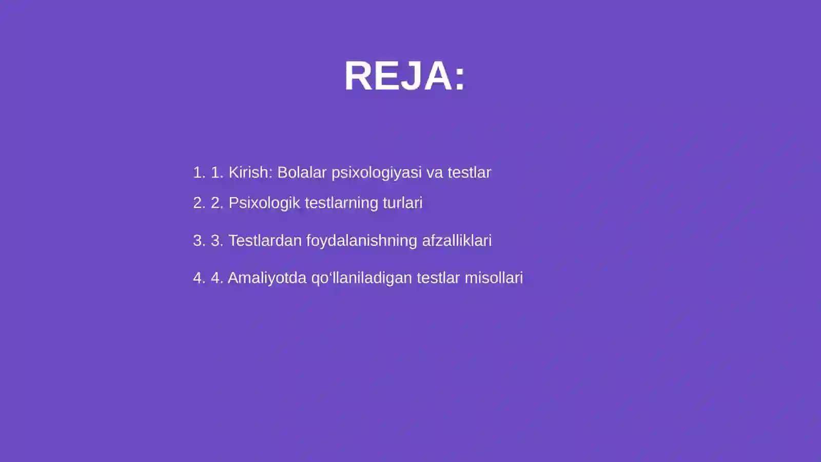 Bolalar psixalogiyasida testlardan foydalanish imkoniyatlari va cheklovlari 2