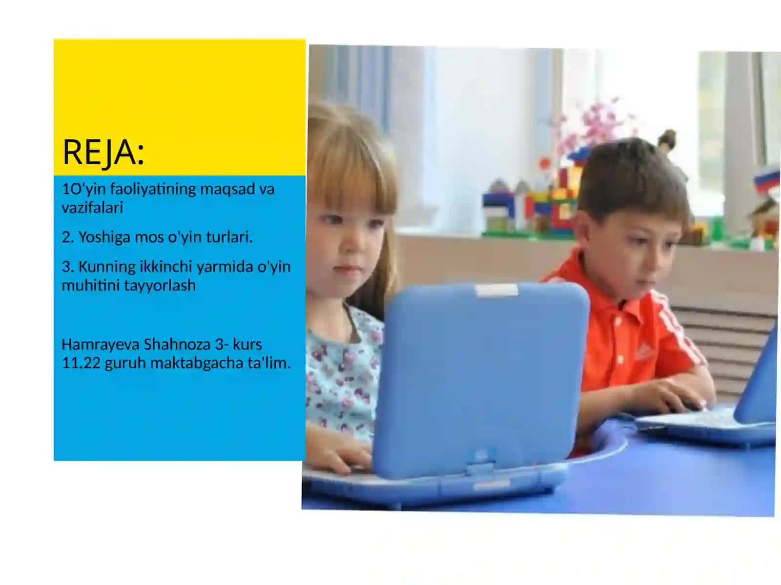 MAKTABGACHA YOSHDAGI BOLALARDA O YIN FAOLIYATINI RIVOJLANTIRISH 2