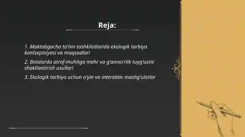 Maktabgacha taʼlim tashkilotlarida ekologik tarbiya 2